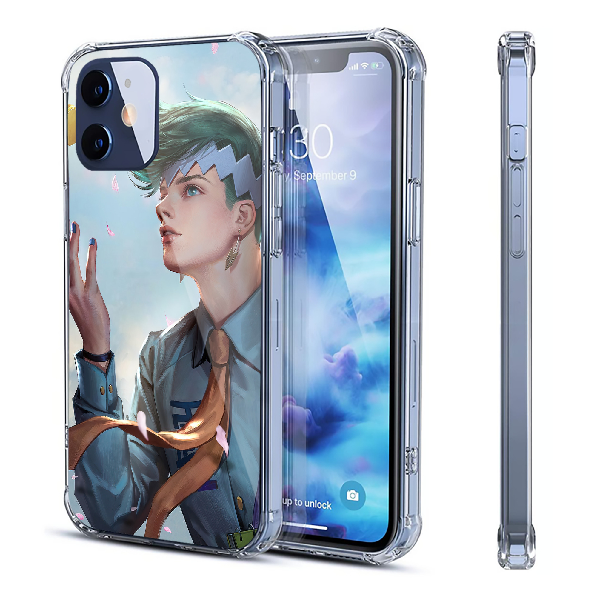 （画像用） ジョジョの奇妙な冒険 JoJo's Bizarre Adventure 【iPhone 12シリーズ対応】透明スマホケース（クリアソフトケース）